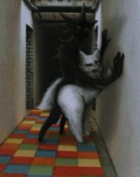 2boy 2boys anthro big_ass bottom boykisser creature disturbing dominant dominant_anthro dominant_male furry gay gay_domination gay_male gay_sex guhg_kemon hands_on_wall humanoid penetrated penetration pinned pinned_to_wall sub submissive submissive_anthro submissive_male uncanny_valley yaoi