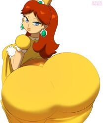 1girls 2025 2d 2d_(artwork) 2d_artwork ass ass_bigger_than_head ass_focus ass_in_dress big_ass big_breasts big_butt big_lips blue_eyes breasts brown_hair bubble_butt butt clothed crown curvaceous curvaceous_ass dress ear_piercing earrings female glistening glistening_ass glistening_body glistening_breasts glistening_butt hi_res highres huge_ass huge_breasts huge_butt hyper_ass hyper_butt large_ass large_breasts large_butt lips long_hair looking_at_viewer looking_back looking_pleasured mario_(series) nintendo orange_hair plump plump_ass plump_butt princess_daisy round_ass seductive_look shiny_ass shiny_breasts shiny_butt shiny_hair shiny_skin solo solo_female solo_focus super_mario_bros. thick_ass thick_butt thick_thighs tight_clothing watermark white_skin white_skinned_female zaviel