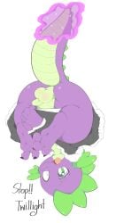 absurd_res ass balls clothing dragon friendship_is_magic genitals hasbro hi_res magic maid_uniform male my_little_pony mythological_creature mythological_scalie mythology penis rear_view saljidark scalie solo spike_(mlp) surprised tail uniform