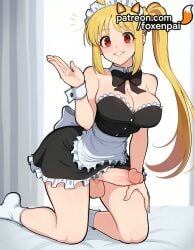 1futa 2025 ai_generated apron artist_name big_breasts big_breasts big_chest black_bow blonde_hair blush bocchi_the_rock! breasts breasts breasts bust busty chest cleavage cock dick erection eyebrows_visible_through_hair foreskin foxenpai futanari hi_res high_quality high_resolution highres ijichi_nijika kneeling large_breasts long_hair maid maid_apron maid_headdress newhalf otoko_no_ko patreon patreon_username penis phimosis red_eyes rule_63 smile socks solo stable_diffusion testicles uncensored watermark white_apron white_legwear