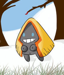 breasts color female female_only feral front_view grey_skin outdoors pokemon snorunt snow solo tagme vulva