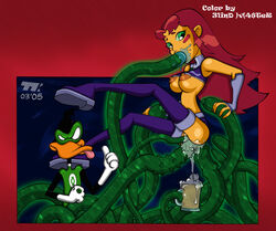 1girls 2005 31indm4ster anal anthro bird blush boots breasts clothes clothing consensual_tentacles cum cum_in_ass cum_in_mouth cum_in_pussy cum_inside daffy_duck dc_comics double_vaginal duck duck_dodgers female green_eyes green_lantern green_tentacles hair interspecies long_hair looney_tunes male nipples open_mouth oral orange_skin penetration purple_legwear purple_skirt purple_thighhighs red_hair sex shirt shirt_lift skirt skirt_lift soft_feathers spread_legs starfire straight suspension tamaranean teen_titans tentacle tentacle_grab tentacle_on_female tentacle_sex tongue triple_penetration turk128 vaginal_penetration vaginal_sex wide_eyed