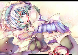 hairband panties pussy sakuya_izayoi short_hair silver_hair thighhighs tora touhou underwear