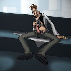 disney dr_heinz_doofenshmirtz human male male_only penis phineas_and_ferb solo tagme