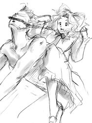 bow clothing discipline iris_chateaubriand sakura_wars sketch tagme