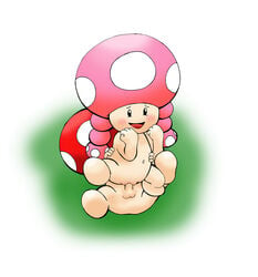 1boy 1girls black_eyes blush duo female male mario_(series) nintendo no_breasts no_nose nude open_mouth penis pigtails shadowlink350 shortstack straight straight_hair toad_(mario) toadette vagina vaginal vaginal_penetration