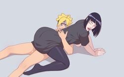 ass boruto:_naruto_next_generations clothed_female_nude_male hyuuga_hinata incest male mother_and_son naruto naruto_(series) naruto_shippuden reserexerion uzumaki_boruto