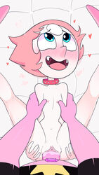 ahe_gao blush clitoris female gem_(species) legs_up male ohiekhe pearl_(steven_universe) penis steven_quartz_universe steven_universe tagme vaginal_penetration