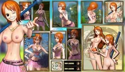 1girls 3d 3d_(artwork) big_breasts crafted_lightning female female_only nami one_piece one_piece:_pirate_warriors shounen_jump tagme