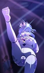 1girls animatronic ballora ballora_(fnafsl) barefoot big_breasts closed_eyes completely_nude completely_nude_female crown fan_character female female_only five_nights_at_freddy's five_nights_at_freddy's:_special_delivery five_nights_at_freddy's_ar fnaf ice_queen_ballora illumix leg_up naked naked_female nude nude_female pussy robot_girl robot_humanoid scottgames shyphorra sister_location solo solo_female thick_thighs ultimate_custom_night vagina