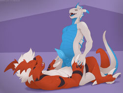 2boys 4:3 anal digimon digimon_(species) erection fanmon gay genitals guilmon lunalei male male/male male_only markings penis reptile scalie scar sex sol_the_guilmon yaoi