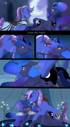 absurd_res all_fours azure_night comic doggy_style duo english_text equid equine fan_character female feral friendship_is_magic from_behind_position hasbro hi_res male mammal my_little_pony peachyloaf princess_luna_(mlp) sex straight text ych_result