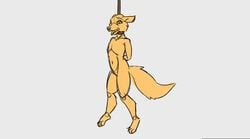 animated anthro asphyxiation canid canine death dying execution fox hanged male mammal rough_sketch short_playtime snuff solo torture uncannystuff