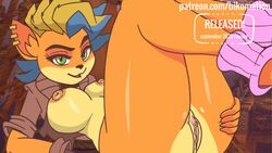 16:9 1girls 2020 2020s 2d 2d_animation activision animated anthro ass australian bandicoot big_breasts big_butt big_nipples bikomation bodily_fluids breasts clitoris clothing conditional_dnp crash_(series) crash_bandicoot_(series) digital_media_(artwork) ear_piercing ear_ring eyebrows eyelashes female female_focus female_only fur furry furry_only genitals green_eyes hair hand_on_butt handwear legwear looking_at_viewer mammal marsupial multicolored_hair nipples panties piercing pirate_tawna punk pussy rodent short_playtime solo solo_female solo_focus spread_pussy spreading sweat tawna_bandicoot tawna_bandicoot_(crash_4) topwear two_tone_hair underwear video_games wide_hips widescreen