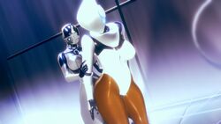 3d 3d_(artwork) ada-1 crossover destiny_(game) exo from_behind from_behind_position haydee haydee_(game) legs robot robot_girl robot_humanoid sneaking sonicfreak thick_thighs thighs