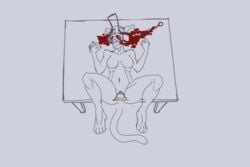 animated anthro blood bodily_fluids brain death duo dying execution female female_death genitals gore killing lobotomy organs pussy short_playtime slave snuff solo torture uncannystuff