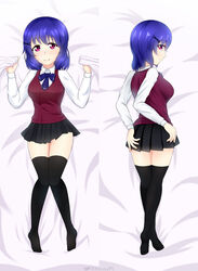 blue_hair dakimakura female_only indie_virtual_youtuber latam_virtual_youtuber red_eyes virtual_youtuber vtuber vtuberfanart yisusjpl yokoku_nori