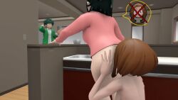 2girls 3d age_difference anilingus cheating cheating_girlfriend eating_ass fartoohorny inko_midoriya milf mother my_hero_academia ntr ochako_uraraka rimming self_upload source_filmmaker stealth_sex yuri