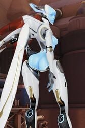 1girls 3d ass ass_focus blender blizzard_entertainment breasts butt butt_focus dat_ass echo_(overwatch) female female_only hentaicore omnic overwatch presenting_hindquarters robot robot_girl seductive_eyes seductive_look seductive_smile small_breasts smirk thick_thighs