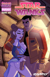 1boy 1girls big_penis dark-skinned_male dark_skin english_text female finn_(star_wars) interracial ironwolf male rey star_wars teasecomix text