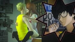 1girls 2boys 3d 3d_animation accurate_art_style akira_kurusu amateurthrowaway animated asian asian_female asian_male atlus cheating clothed clothed_sex clothing cuckold glasses kissing kissing_while_penetrated knocking light-skinned_female loop netorare official_style persona persona_5 ryuji_sakamoto sakura_futaba sega sex shorter_than_10_seconds shorter_than_30_seconds shorter_than_one_minute shorter_than_two_minutes sound stand_and_carry_position standing_sex straight suspended_congress tagme teenage_girl teenager teenager_on_teenager thighhighs thrusting vaginal_penetration video