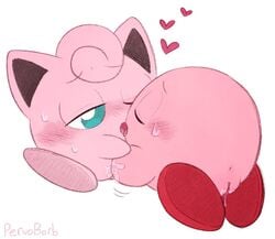 anthro anus blush closed_eyes crossover eye_closed feet female female/female female_only females_only genderswap green_eyes jigglypuff kirby kirby_(series) licking_pussy pervoborb pink_body pink_skin pokemon pokemon_(species) pussy pussy_juice red_feet super_smash_bros. super_smash_bros._ultimate yuri