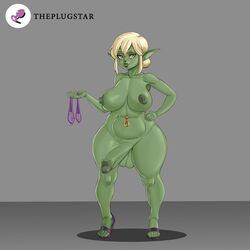 busty full_body futanari goblin goblin_futanari hourglass_figure onemienix solo_futa tagme used_condom wide_hips