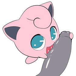 ambiguous_gender big_penis blowjob blue_eyes cute cute_face dizzytizzy eyelashes female grey_penis hair jigglypuff looking_at_viewer male nintendo penis penis_grab penis_on_face pink_body pink_hair pink_skin pokemon pokemon_(species) smile super_smash_bros. super_smash_bros._ultimate tongue tongue_out waddling_head