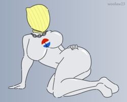 1girls ass belly belly_button big_ass big_breasts big_butt breasts butt cleavage collar faceless faceless_female female female_only full_body grey_background hips huge_ass huge_breasts huge_butt humanoid large_ass large_breasts large_butt logo looking_at_viewer mascot navel no_face pepsi pepsiwoman pose posing simple_background solo solo_female text thick thick_ass thick_thighs thighs voluptuous watermark wide_hips woolaw23