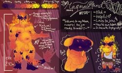 5:3 anthro ass bartender big_(disambiguation) dragon genitals lava magic male model_sheet obsidian penis solo windzurartz