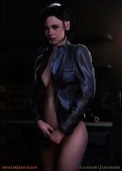 3d activision call_of_duty call_of_duty_black_ops_cold_war call_of_duty_mobile cute female half_naked helen_park_(cod) jacket raven_software skstalker treyarch unbuttoned