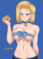 android 18 from dragon ball by flytrapxx