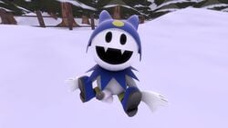 16:9 3d atlus balls clothing demon genitals hat headgear headwear humanoid humanoid_genitalia humanoid_penis jack_frost_(megami_tensei) looking_at_viewer male male_focus male_only megami_tensei open_mouth penis skyer solo solo_male source_filmmaker video_games white_body widescreen