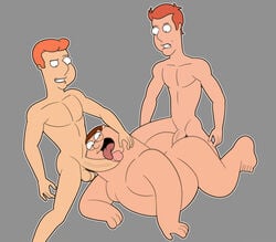 2boys 3boys 4_fingers age_difference anal anal_penetration anal_sex cock_hungry duplicated_character erection family_guy fat_male fat_man fellatio fuck_and_lick gay gay_anal gay_blowjob gay_incest gay_sex genderswap_(ftm) ginger_hair glasses grey_background happy_sex human human_only incest iyumiblue large_penis licking_penis lois_griffin mmm_threesome multiple_penises nephew_fucking_uncle no_nipples nude oral oral_sex orange_hair patrick_pewterschmidt peter_griffin pleasure_face receiving_on_stomach rule_63 simple_background thick_penis tongue_out uncensored uncle_and_nephew uncle_sucking_nephew veiny_penis white_outline yaoi younger_dom_older_sub younger_penetrating_older