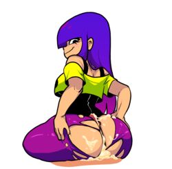 artist_request ass assjob bubble_ass bubble_butt buttjob covered_assjob covered_buttjob cum cum_in_ass female glans glitch_techs long_hair male miko_kubota netflix nickelodeon outercourse pantyhose penis pinup pinup_pose pose posing purple_hair ripped_pantyhose torn_pantyhose wide_hips