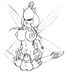 1boy 1girls 4_wings agumon anthro digimon fairy fairy_wings female interspecies leaf leaf_wings leaves lillymon male monochrome penis_in_vagina plant plant_girl quasi99 sex sketch straight toony vaginal_penetration vine_hair vines wings