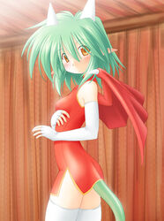 china_dress draco_centauros elbow_gloves puyo_puyo sega small_breasts stockings