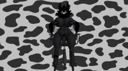 big_nipples black_body black_fur convinced cum cum_drip girthy_penis karelia_futanari_(acerattman) massive_ass massive_breasts muscular_female smiler_(the_backrooms) smiling_at_viewer smooth_skin smug tagme thick_thighs veiny_penis video
