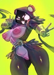 1girls 2024 2024s absurd_res absurdres anthro areola areolae bandage big_breasts breasts digital_media_(artwork) ellipsis empty_eyes epic_games eye_scar eyelashes female female_focus female_only fortnite fortnite:_battle_royale fur furry furry_female gesture glistening glistening_breasts grey_body grey_fur hand_gesture heart_(marking) hi_res huge_breasts huhujujuy inverted_nipples large_breasts looking_at_viewer markings nipples obscured_face open_mouth open_smile peace_sign purple_body purple_fur purple_nipples raven_team_leader raven_team_leader_(cuddly) raven_team_leader_(fortnite) scar simple_background smile solo solo_female speech_bubble taking_selfie thick_thighs thighs v_sign wide_hips yellow_background