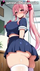 1girls 2025 ai_assisted ai_generated anime artist_name ass ass_peek big_ass big_breasts big_butt big_chest blue_hair blurry blurry_background blush booty breasts bubble_ass bubble_butt bust busty buttocks chest clothed_female curvy_ass curvy_butt depth_of_field eyebrows_visible_through_hair female_focus female_only firm_ass flower gasai_yuno gradient_hair hair_between_eyes hair_flaps hi_res high_quality high_resolution highres indoors juicy_ass juicy_butt large_ass large_breasts long_hair looking_at_viewer mirai_nikki multicolored_hair no_panties patreon patreon_username perfect_ass pink_eyes pink_hair plant pleated_skirt plump_ass potted_plant ribbon round_ass school_uniform serafuku sexy_ass side_ponytail sidelocks skirt skypassion solo stable_diffusion thighhighs tight_ass voluptuous_ass watermark white_legwear