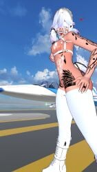 blindfold blindfolded blindfolded_female bunny_ears bunny_tail cum_on_body cum_on_breasts cum_on_face face_harness female harness harness_ball_gag jet_fighter pierced_nipples piercing silver_hair_female tagme tattoo tattoos vrchat vrchat_avatar vrchat_model white_harness