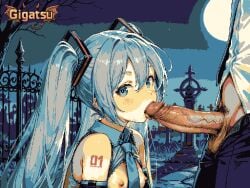 hatsune miku from vocaloid by gigatsu