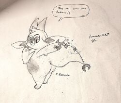 art_trade big_ass chikn_nuggit dragon expansion fwench_fwy_(chikn_nuggit) mythological_creature mythological_scalie snapping_fingers terminatormkii thick_ass traditional_media_(artwork)