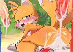 anus ass asshole before_sex blue_eyes blue_fur blue_hair blue_skin blush blush_lines blushing_female breasts cum cum_in_ass cum_in_pussy cum_inside cum_on_ground digital_art digital_drawing_(artwork) digital_media_(artwork) drawing echidna female fox fox_ears fox_girl fox_tail furry furry_ass furry_female furry_male happy happy_female happy_sex heart heart-shaped_pupils heart_eyes heart_symbol hearts_around_head hedgehog knuckles_the_echidna looking_at_partner looking_back looking_pleasured male miles_tails_prower nipples open_mouth penis penis_out pussy red_body red_fur red_hair red_penis red_skin rule_63 satisfied satisfied_look satisfied_smile sega small_breasts smile smiling sonic_(series) sonic_adventure_2 sonic_boom sonic_heroes sonic_the_hedgehog sonic_the_hedgehog_(archie) sonic_the_hedgehog_(comics) sonic_the_hedgehog_(idw) sonic_the_hedgehog_(series) spread_ass spread_legs spread_pussy spreading tails tails_the_fox tailsko tailsprop team_sonic tongue trio trio_focus video_game video_game_character video_game_franchise video_games yellow_body yellow_fur yellow_hair yellow_skin