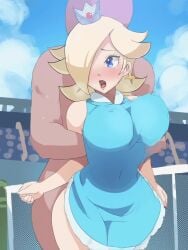2d 60fps ai_generated animated big_breasts clothed_sex longer_than_one_minute mario_tennis nintendo nipples no_sound princess_rosalina rosalina tagme tennis_court tennis_uniform video