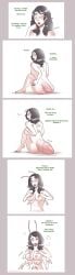 2020 3_fingers 4_arms 4_breasts 4_nipples 5_fingers animal_humanoid antennae_(anatomy) areola arm_growth arthropod arthropod_abdomen arthropod_humanoid ass black_hair breast_expansion breast_growth breasts colored comic dialogue english_text expansion female fingers fondling growth hair hi_res human_to_humanoid humanoid insect_humanoid insects limb_growth matriarch_queen multi_arm multi_breast multi_limb multi_nipple nipples non-mammal_breasts non-mammal_nipples nude self_fondle sequence simple_background sitting sitting_on_ground solo species_transformation strawberrytfs text transformation