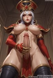 1futanari ai_generated areolae armor black_legwear black_thighhighs blizzard_entertainment boots breasts clothing elbow_gloves erection facial_mark female female fingerless_gloves from_below futa_only futanari gem gloves grey_hair hair_between_eyes hat headwear intersex intersex_only jewelry jousneystudio large_breasts large_penis legwear light_skin lips long_hair looking_at_viewer looking_down medium_hair navel nipples nose nude parted_lips pelvic_curtain penis precum red_eyes red_gloves red_headwear red_lips sally_whitemane scar_across_eye shoulder_armor solo sweat testicles thick_thighs thigh_boots thighhighs thighs veins veiny_penis warcraft white_hair world_of_warcraft
