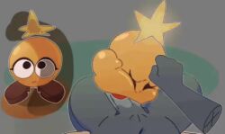animated closed_eyes cum_on_body cum_on_face cumming_on_face deep_blowjob deep_penetration deep_throat deepthroat fellatio kambeenie mario_(series) mario_and_luigi_(series) mouthful open_mouth oral oral_sex penis saliva saliva_drip saliva_on_face saliva_on_penis star starlow throat_fuck throat_fucking throatfuck