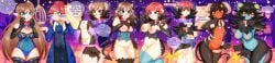 absurd_res anthro black_body black_fur black_hair bondage brown_hair clothed clothing collar dialogue duo elf expansion female ftm_transformation fur gender_transformation generation_2_pokemon generation_4_pokemon genitals ghostlytf growth hair hi_res highlights_(coloring) houndoom human human_to_anthro long_image luxray male mammal mind_alteration nintendo nude petplay pokemon pokemon_(species) pokemorph pussy roleplay species_transformation tail tail_growth transformation wide_image