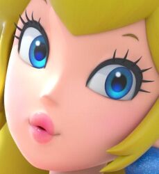 closeup lips lipstick mario_(series) nintendo plump_lips princess_peach sfw